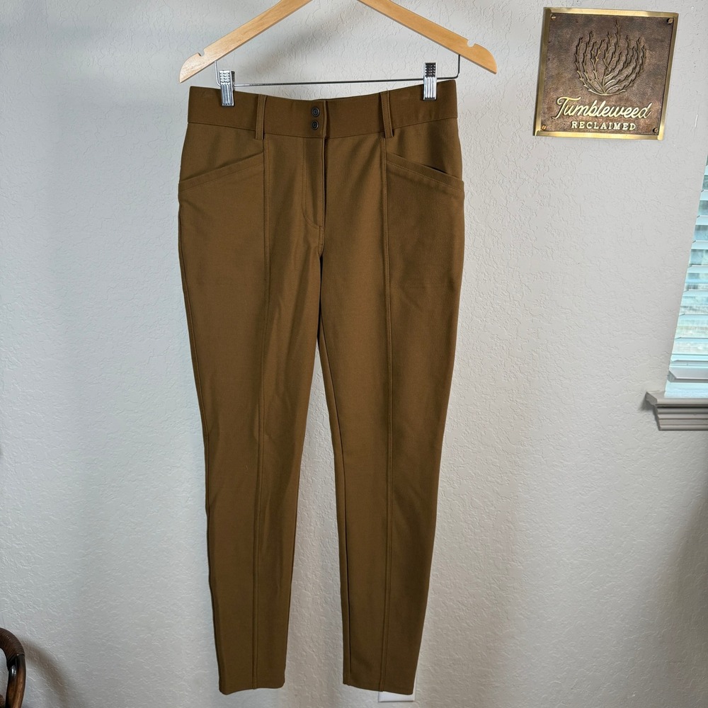 Orvis Women's Brown Stretch Twill Pants Size 6 Equestrian Style